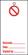 Lockout tags 110x50mm Prohibition Blank. Pack of 10 