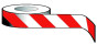 Economy Barrier Tape 75mm x 500m red/white non adhesive