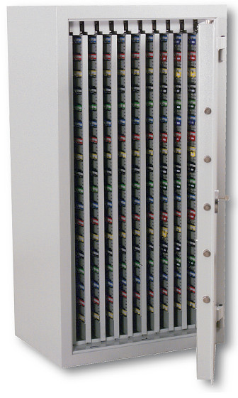 2400 Key Free standing fire resistant key safe with telescopic panels