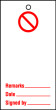 Lockout tags 200x100mm Prohibition Blank. Pack of 10 tags