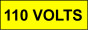 Voltage Labels (Pack 10) 30x90mm 110 Volts