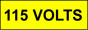 Voltage Labels (Pack 10) 40x120mm 115 Volts