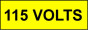 Voltage Labels (Pack 10) 20x60mm 115 Volts