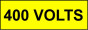  Voltage Labels (Pack 10) 20x60mm 400 Volts 