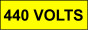 Voltage Labels (Pack 10) 40x120mm 440 Volts
