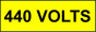 Voltage Labels (Pack 10) 20x60mm 440 Volts