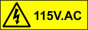 Electrical Safety Labels - 115V AC