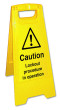 A Board, Danger - Caution Lockout procedure in operation