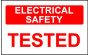 Elec Inspec Labels 25x40mm S/A vinyl Roll 250 E/S Tested