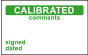 Elec Inspec Labels 40x75mm S/A vinyl Roll 250 Calibrated