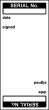 Write on Cable Marking Labels - Serial No