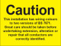 BS7671:2001 Sign (single) 150x200mm rigid