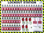 50 Lock Lockout Station With Contents