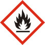GHS FLAMMABLE sign 100mm x 100mm