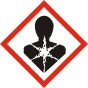 GHS HEALTH HAZARD sign 100mm x 100mm