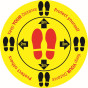 Keep your distance -protect yourselves 450mm Dia