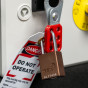 Aluminium bodied safety padlock with steel shackle-brown-Keyed Alike