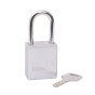 SILVER Aluminium Safety padlock keyed alike