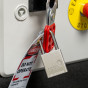 SILVER Aluminium Safety padlock keyed to differ