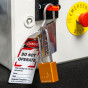 Aluminium bodied safety padlock with steel shackle-yellow-Keyed Alike-long