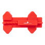 Ball Valve Lockout fits valve size 12.5mm to 31mm RED