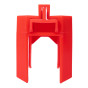 Ball Valve Lockout fits valve size 12.5mm to 31mm RED