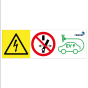 Magnetic sign pack for outside of vehicle x 2