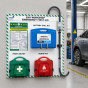 Electric & Hybrid Vehicle Emergency First Aid Station with 1KV Rescue Hook