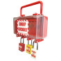 GLB2RED Portable Lightweight Group Lockout Box