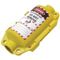 Industrial Small Plug Lockout Yellow