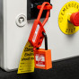  ORANGE Plastic Shackle safety padlock keyed alike to KA30006