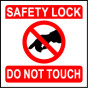 'Do Not Touch' - Lockout Padlock Fold-Over Tag