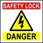 'Danger' - Lockout Padlock Fold-Over Tag
