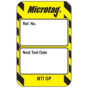 Scafftag Microtag for harnesses - Yellow insert