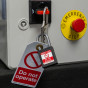 BLACK Steel Shackle safety padlock keyed alike to KA30008