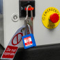  BLUE Steel Shackle safety padlock keyed differently
