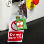 GREEN Steel Shackle safety padlock keyed differently
