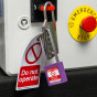ORANGE Steel Shackle safety padlock keyed differently long