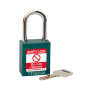  TEAL Steel Shackle safety padlock keyed differently