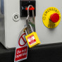 YELLOW Safety Padlock – Steel Shackle Keyed Differently