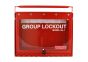 Steel Wall mounted or Portable Group Lockout Box - 8 hook.