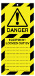 Lockout Safety Tags Pk 10 160x75mm Equipment Locked Out
