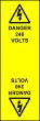 Electrical Cable Marking Labels - 240Volts