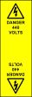 Electrical Cable Marking Labels - 440 Volts