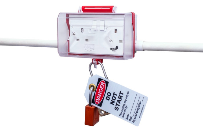 Reece Safety Double Switch Socket Cover Lockout