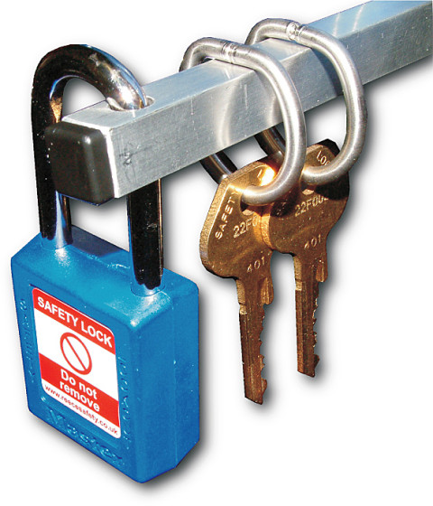 13mm Aluminium Boxed Key Locking Bar