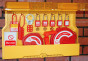 Five Lock Lockout Station with Cover and Contents