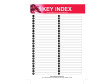 Dry-wipe 48 Key Index cards