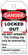 Locked Out - Do Not Operate - Roll Of 100