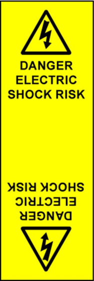 Electrical Cable Marking Labels - Electric Shock Risk